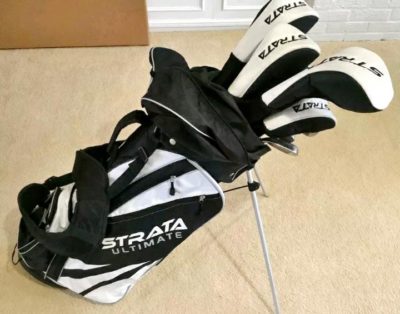 Strata Ultimate 12 Piece Golf Set and Bag, Right Hand, Men’s